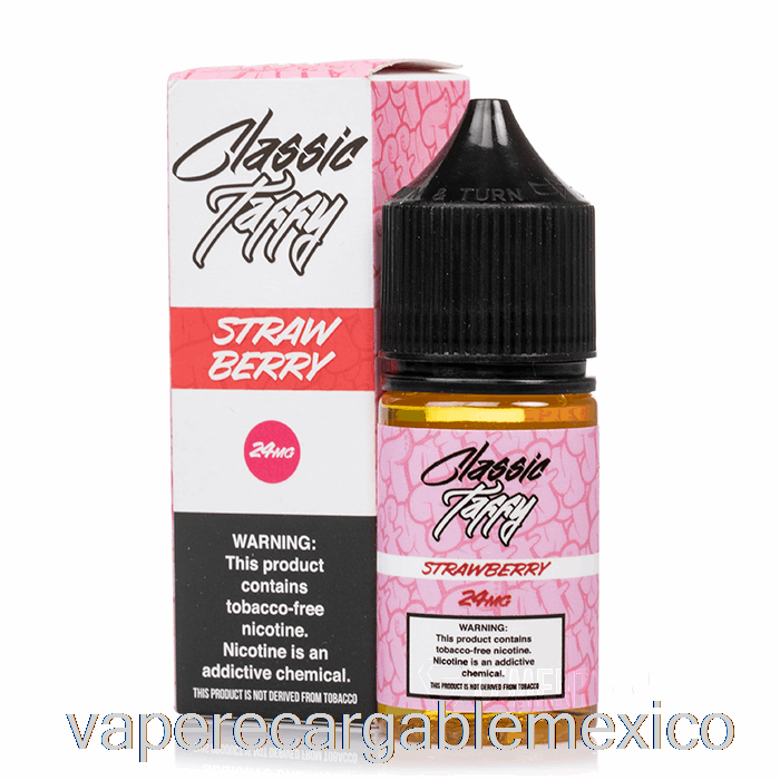 Vape Recargable Fresa Classic Taffy - Sin Sales - 30ml 24mg